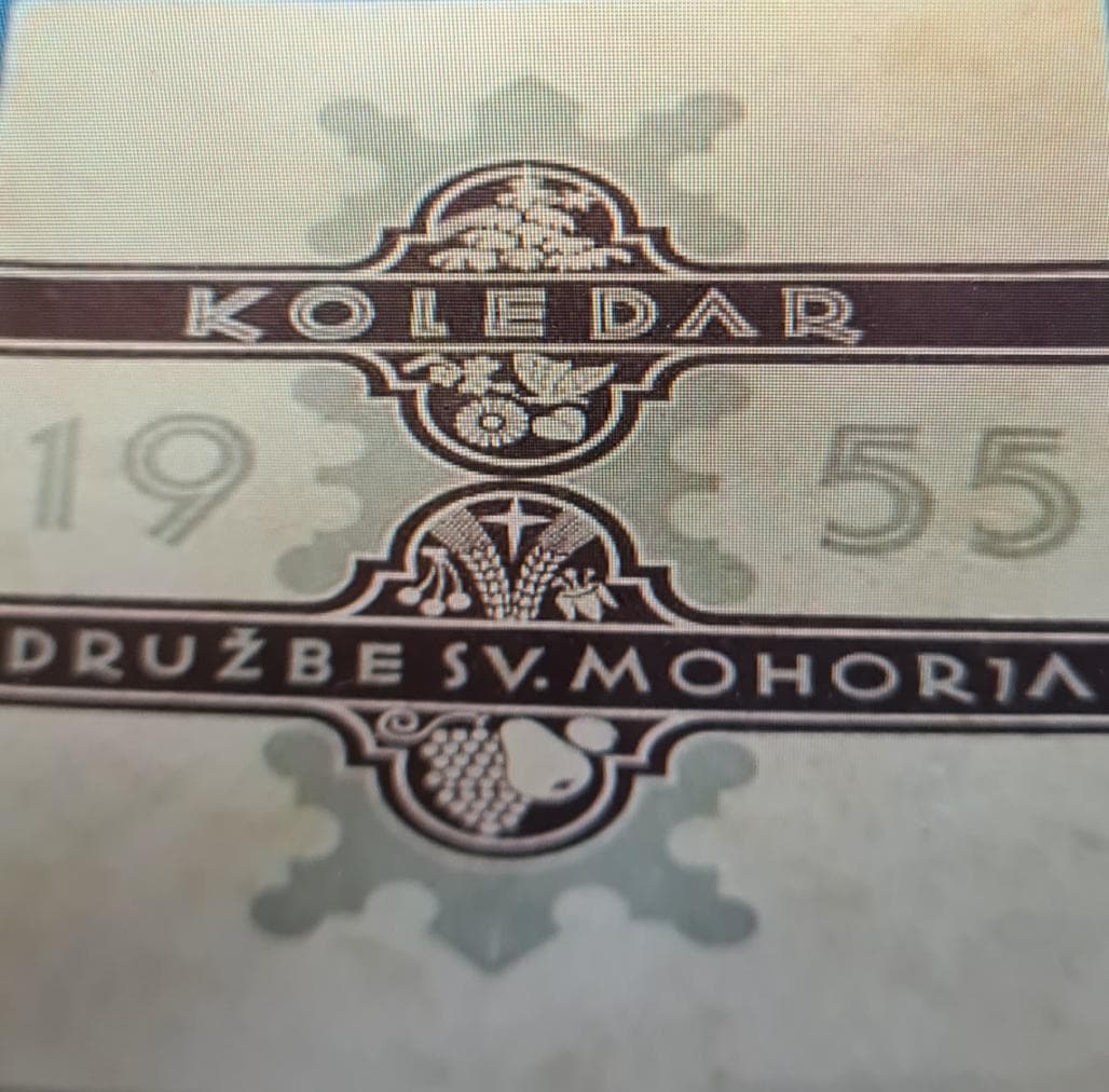 Koledar družbe sv Mohorja za leto 1955
