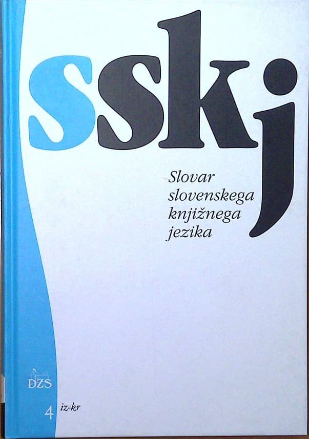 Slovar slovenskega knjižnega jezika 4 iz-kr