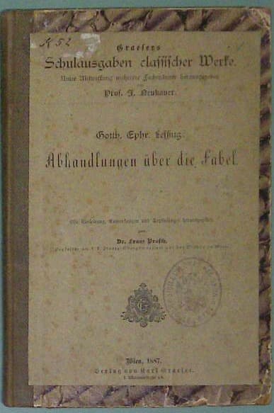 Abhandlungen über die Fabel