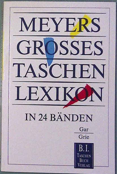 Meyers Grosses Tachen Lexikon Band 8 Gar-Grie