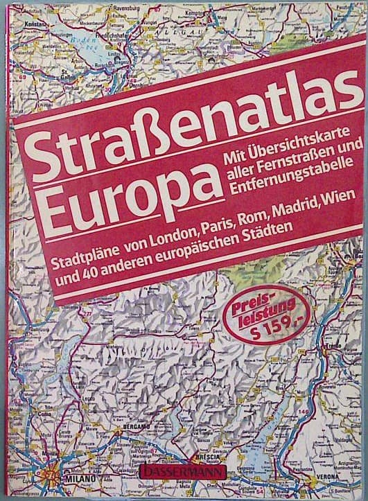 Straßenatlas Europa