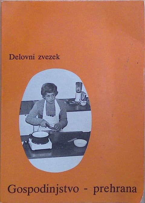 Delovni zvezek Gospodinjstvo - prehrana
