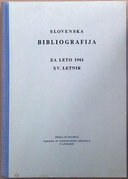 Slovenska bibliografija za leto 1961