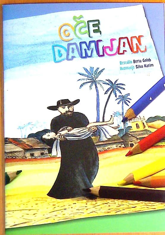 Oče Damijan - pobarvanka
