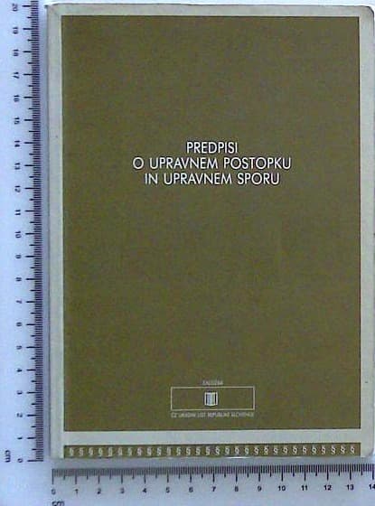 Predpisi o upravnem postopku in upravnem sporu