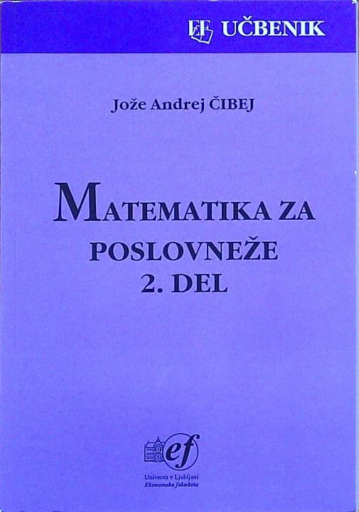 Matematika za poslovneže 2.del