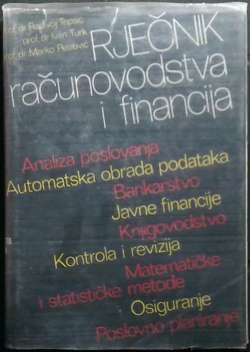Rječnik računovodstva i financija