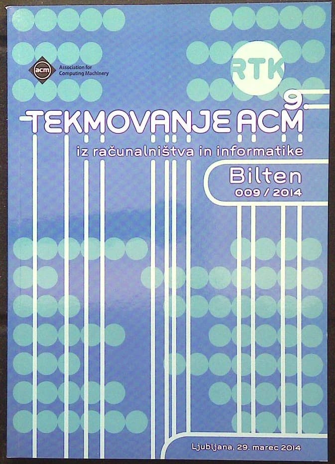 9. tekmovanje ACM iz računalništva in informatike