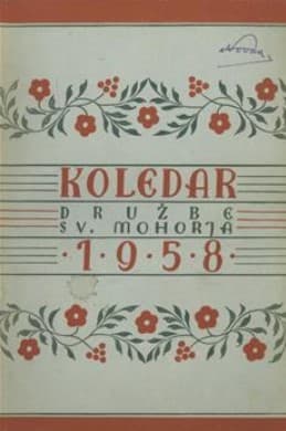 Koledar družbe sv Mohorja za leto 1958
