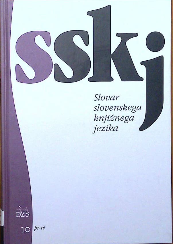 Slovar slovenskega knjižnega jezika 10 pr-re