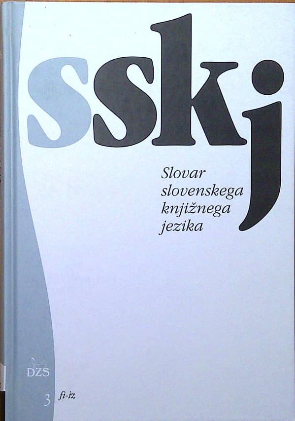 Slovar slovenskega knjižnega jezika 3 fi-iz