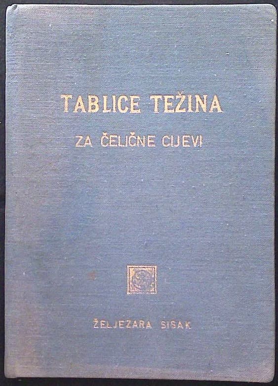 Tablice težina (za čelične cijevi)