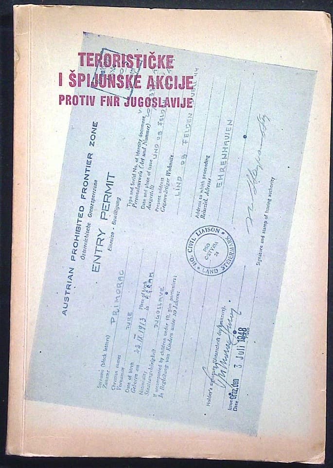 Terorističke i špijunske akcije (protiv FNR Jugoslavije)
