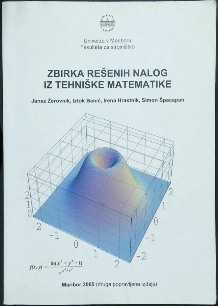 Zbirka rešenih nalog iz tehniške matematike